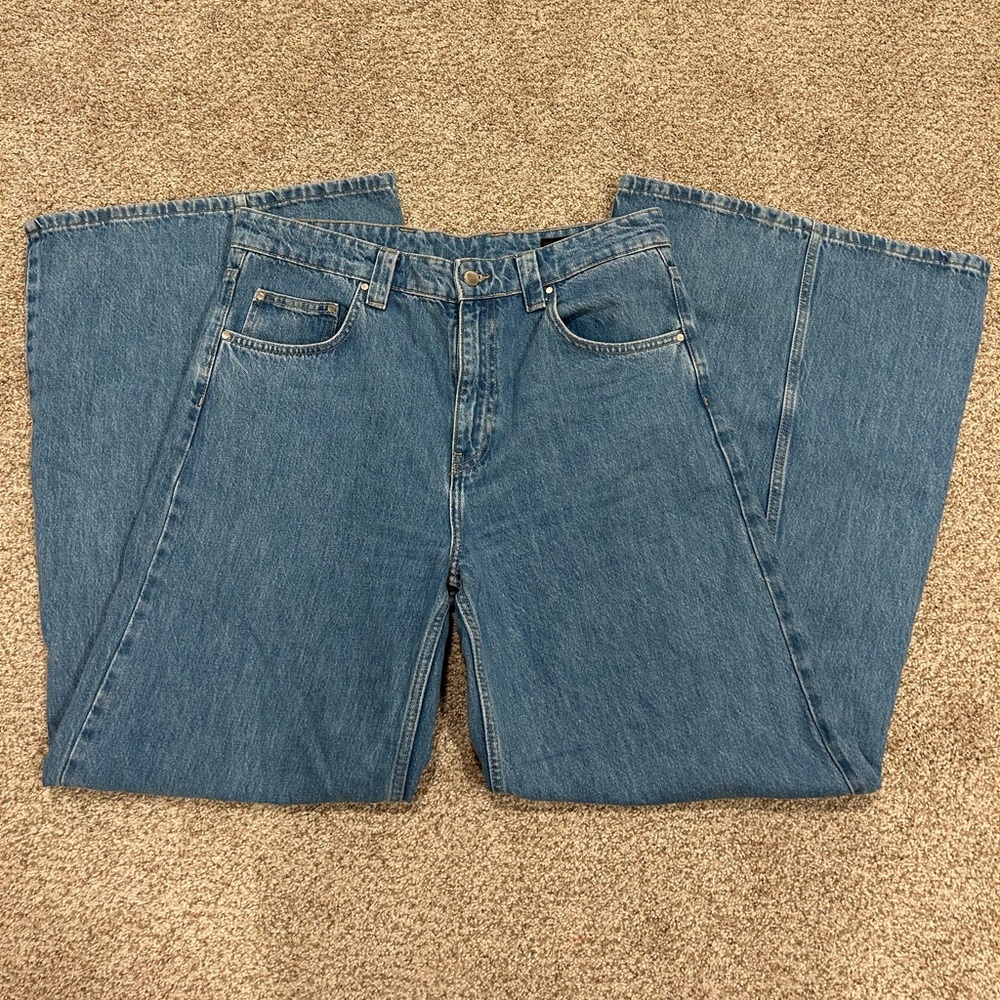 Zara High Waist Wide Leg Jeans